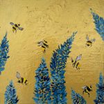 Bees and Blue Flowers